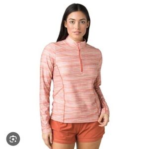 prAna Catarina Long-Sleeve Quarter-Zip Sun Shirt UPF +50, Women’s Size Small